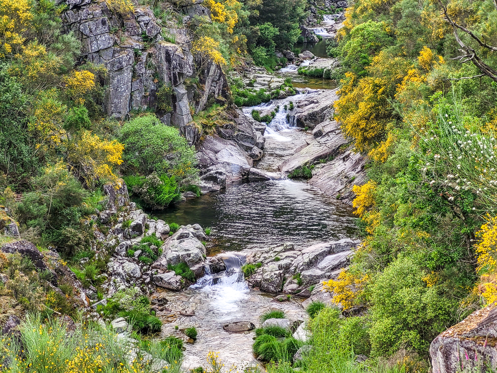 Mais lagoas no rio, para cima do Poço das Canejas