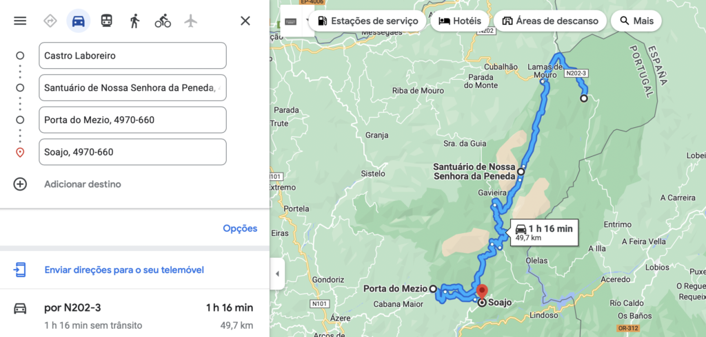 Itinerário do 1º dia | Roteiro Gerês 5 dias