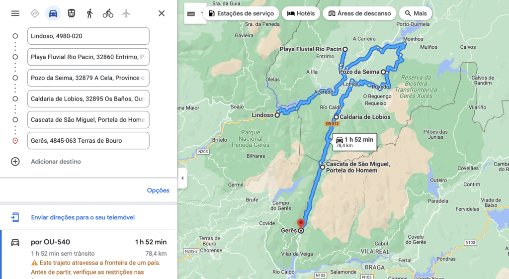 Itinerário do 2º dia | Roteiro Gerês 5 dias