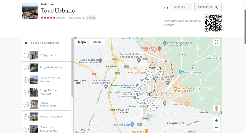 Tour Urbano da Cidade de Portalegre - audio guia