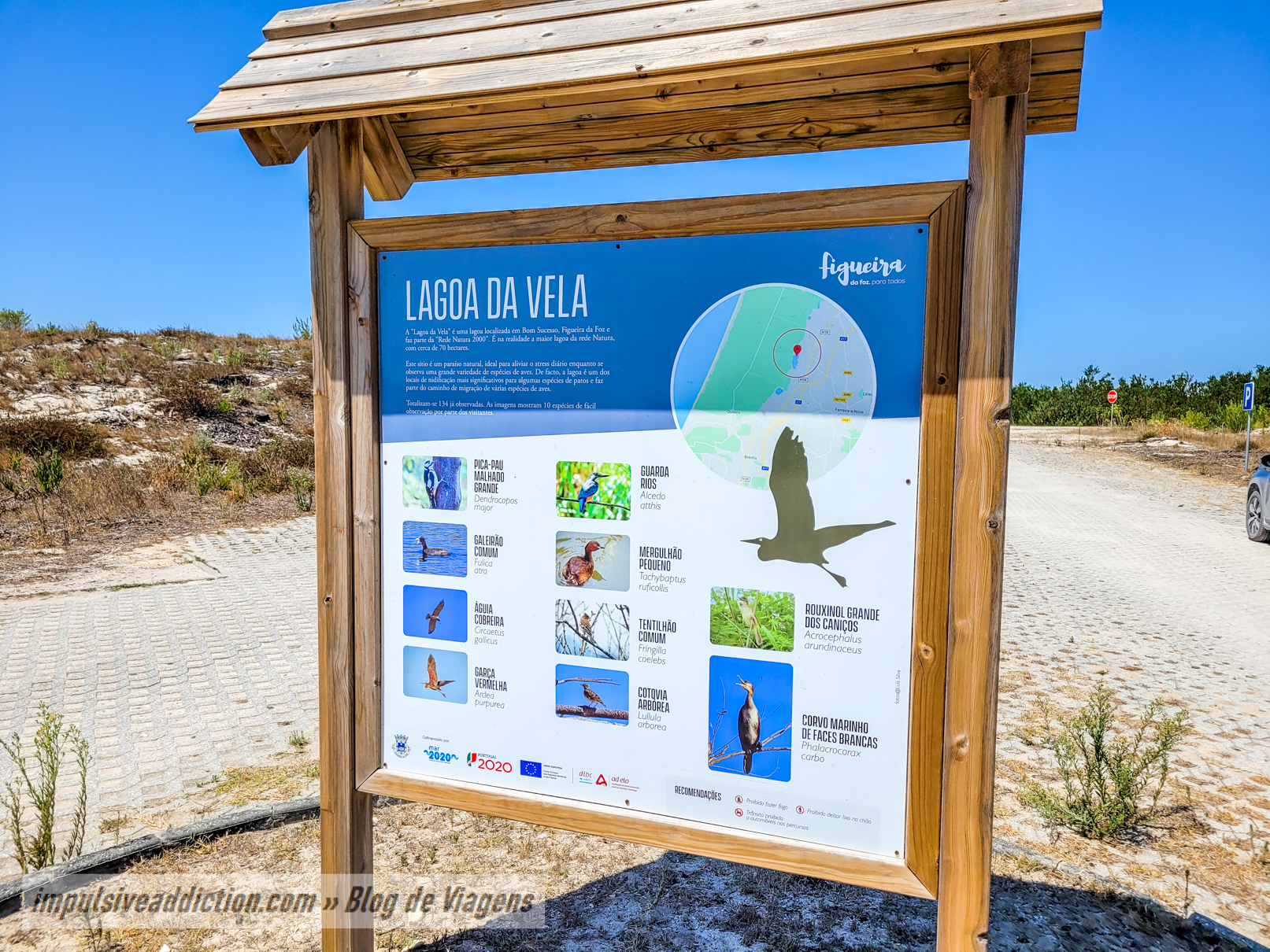 Lagoa da Vela - painel informativo
