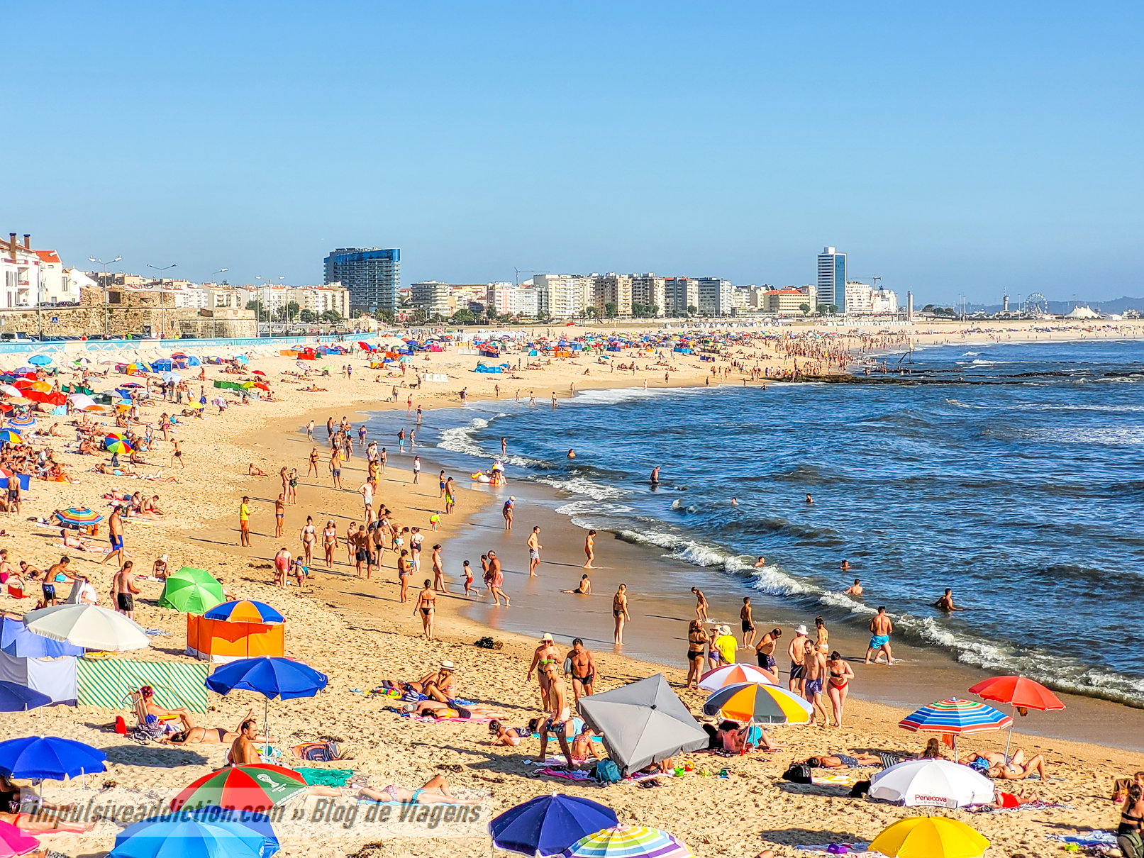 Praia de Buarcos na Figueira da Foz