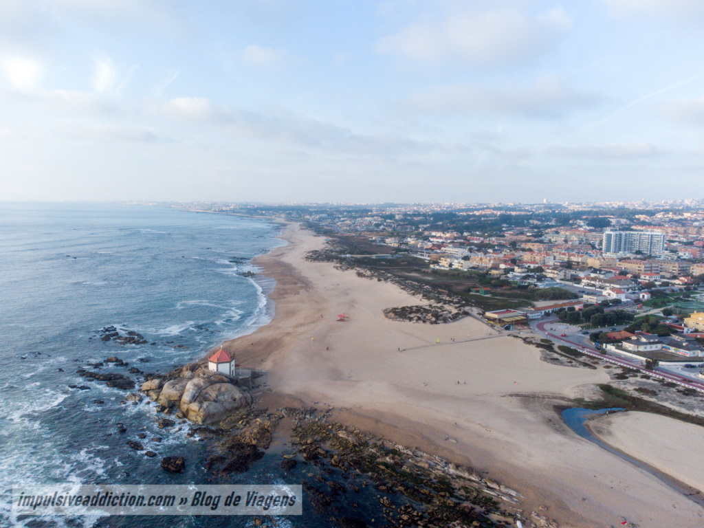 Praia de Miramar na Costa de Gaia