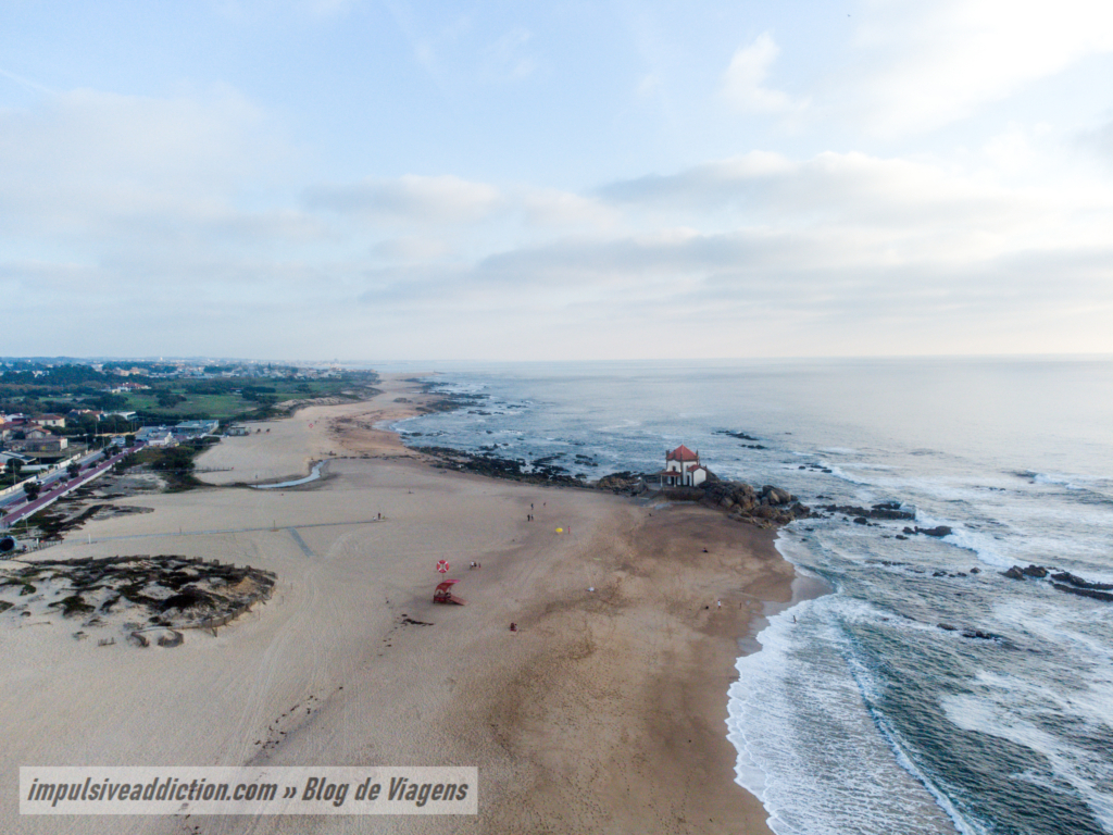 Praia de Miramar na Costa de Gaia