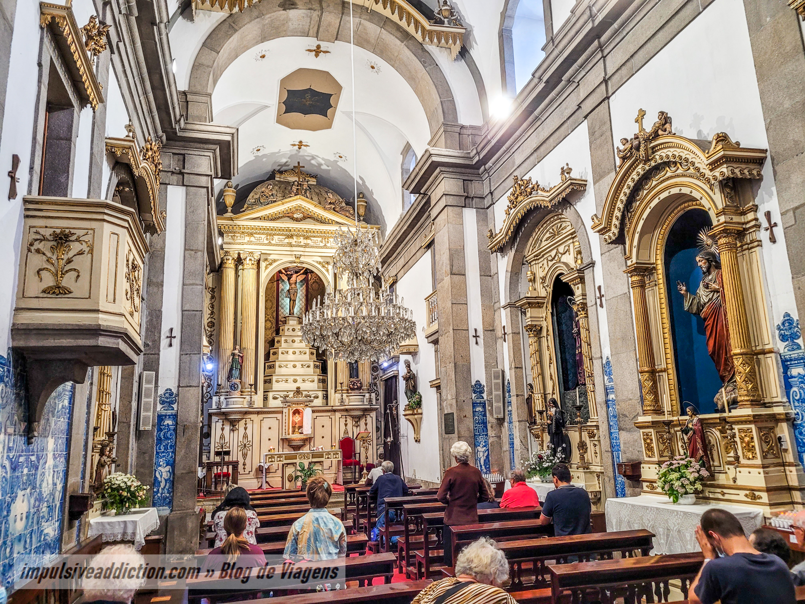 Inside the chapel of Souls - Porto