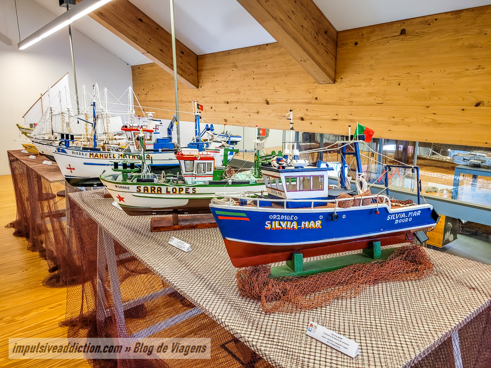 Miniaturas de Navios e Barcos do Centro Interpretativo da Afurada