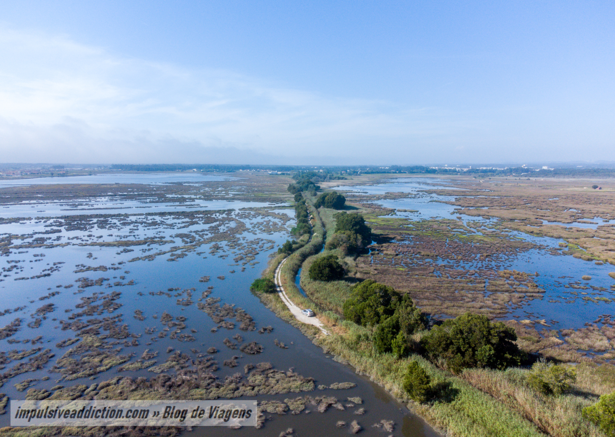 Ria de Aveiro junto da Foz do Rio Cáster