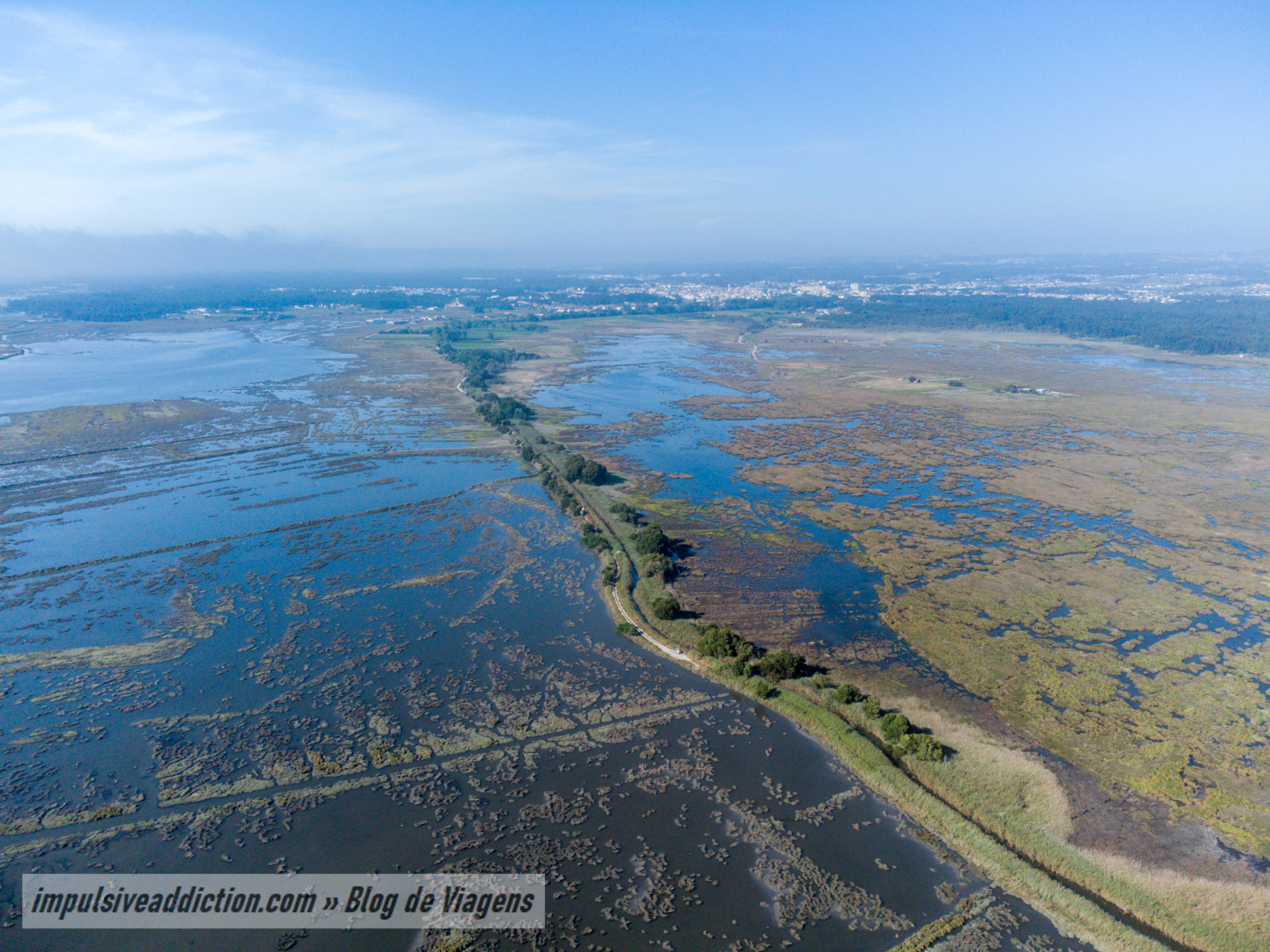 Ria de Aveiro junto da Foz do Rio Cáster