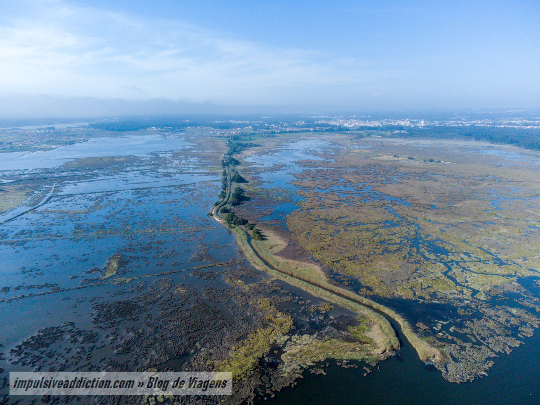Ria de Aveiro junto da Foz do Rio Cáster