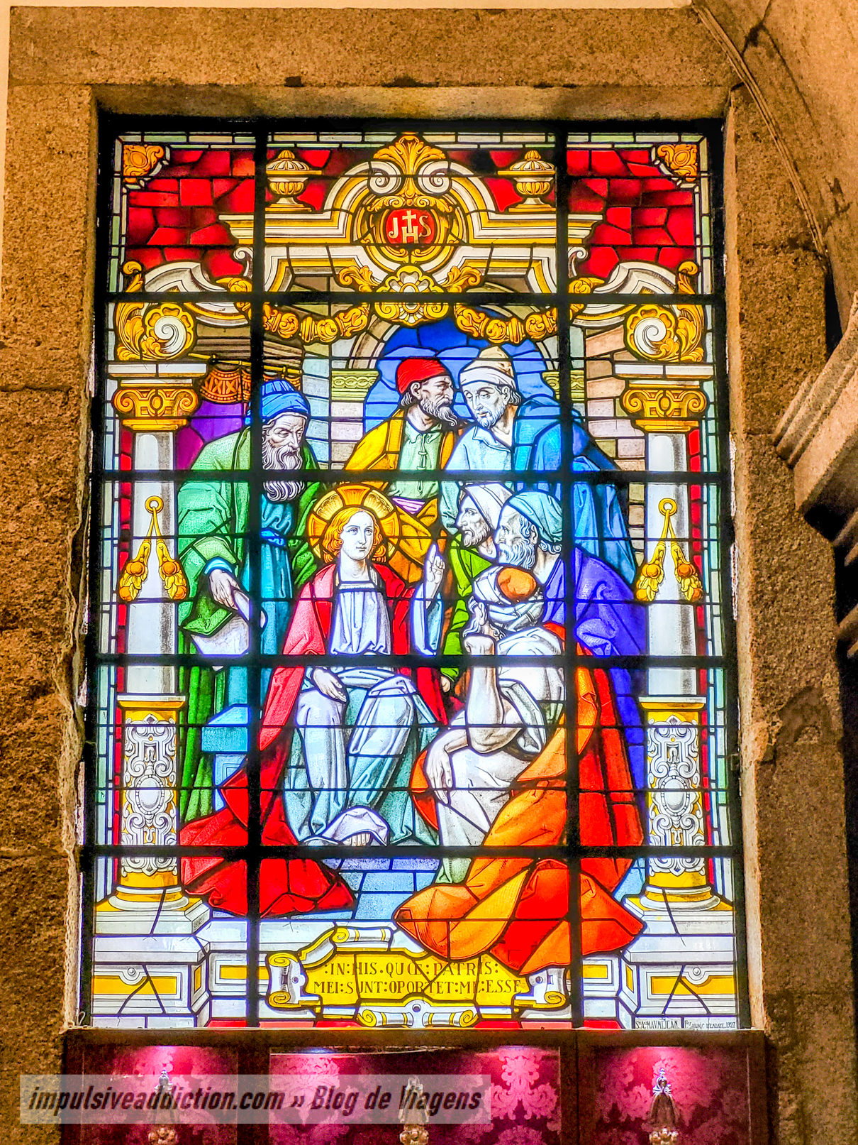 Church of Lapa stained glass