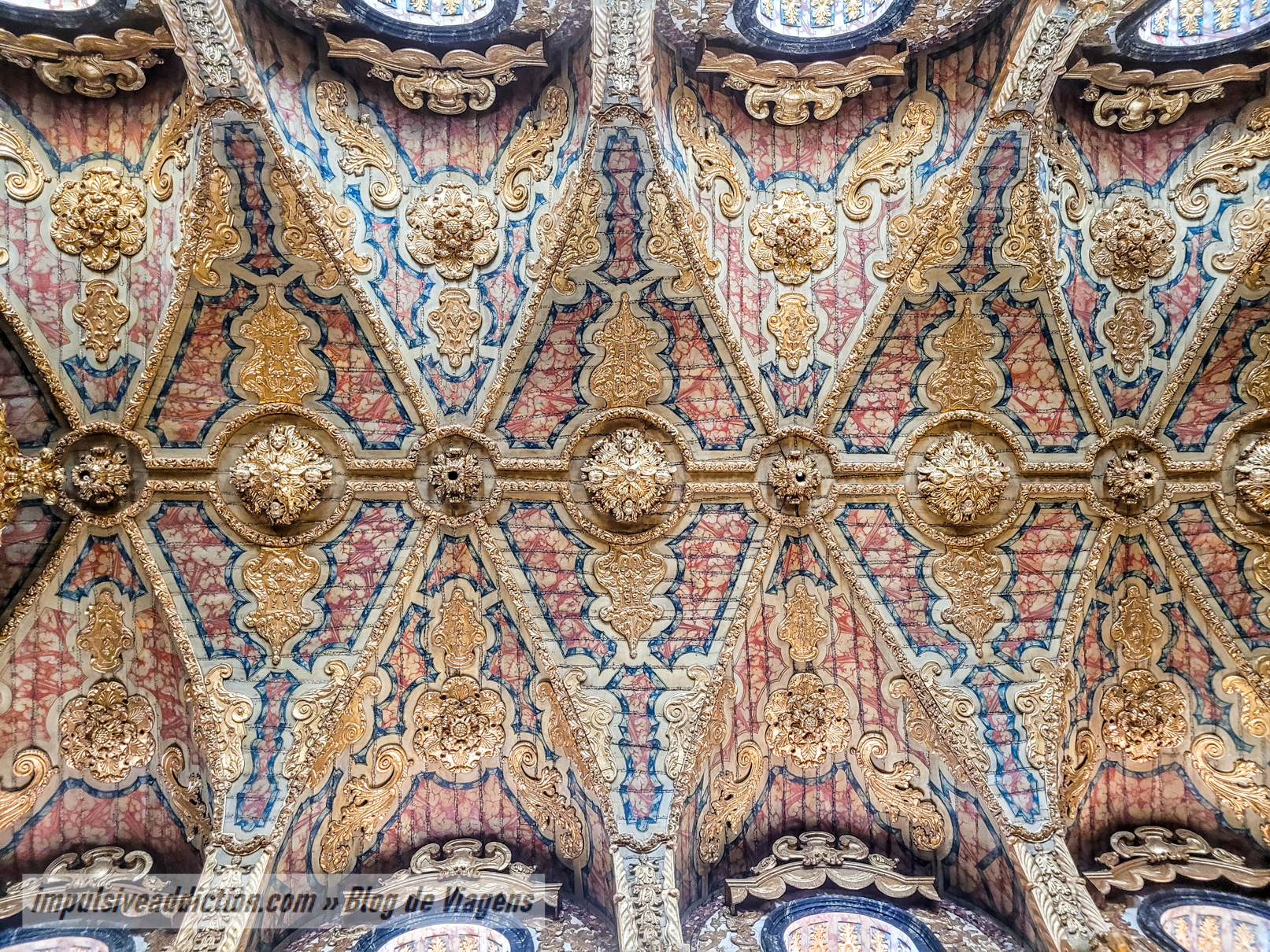 Ceiling of Santa Clara Church in Porto