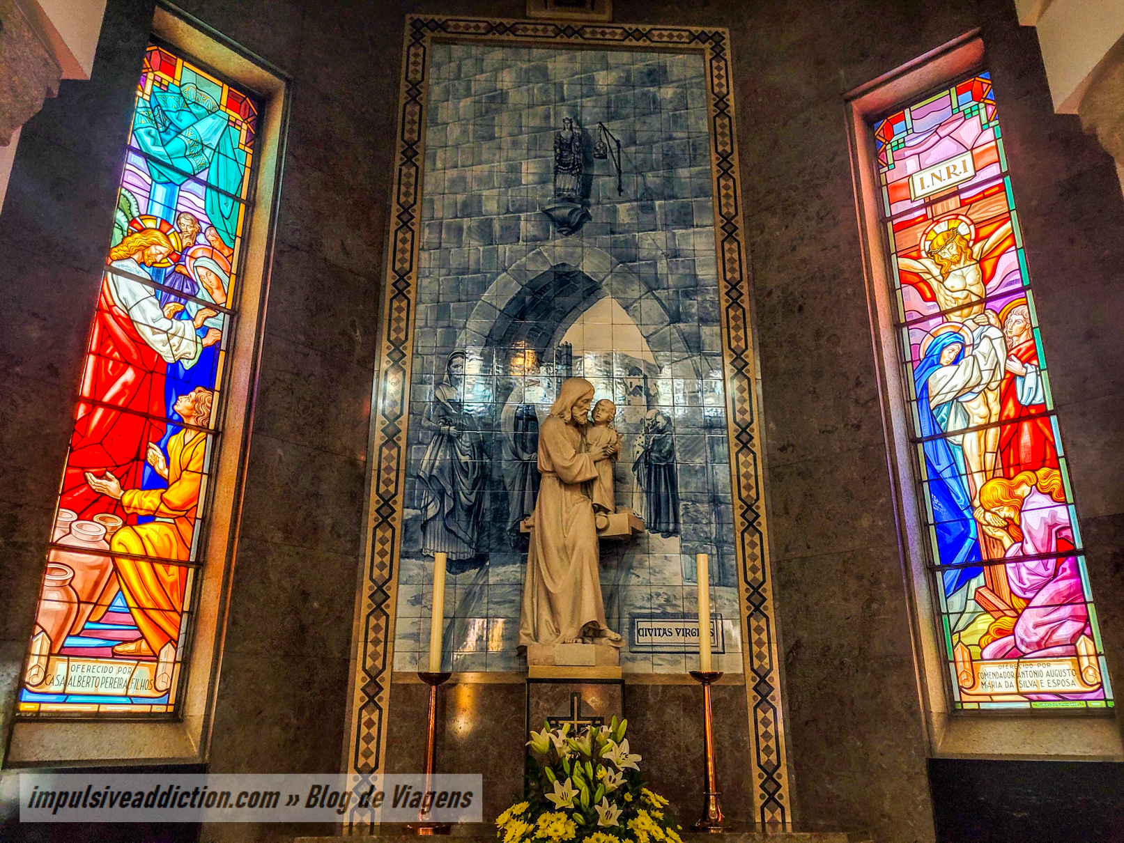 Stained Glass of the Church of Nossa Senhora da Conceição