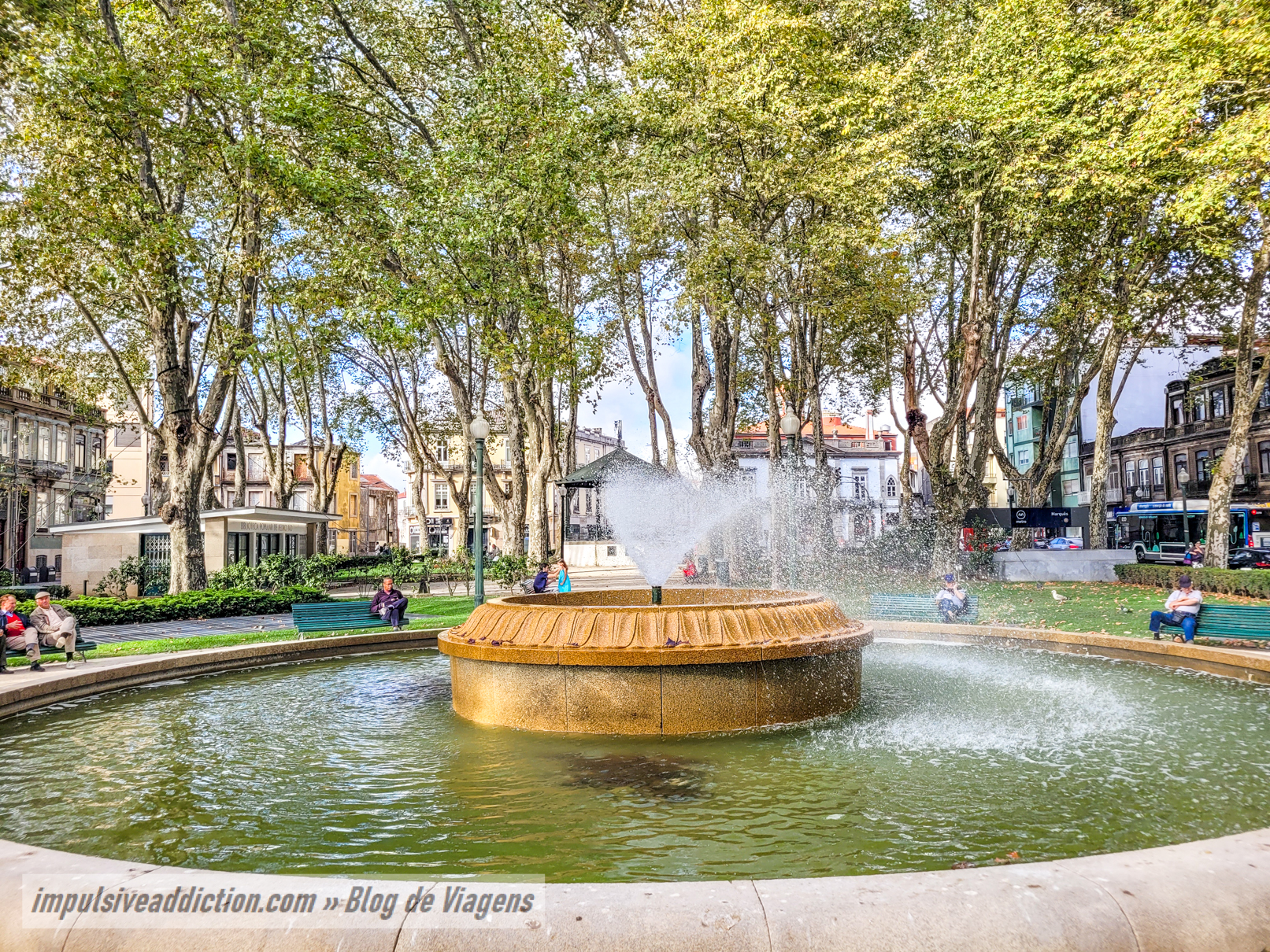 Jardim do Marquês de Pombal no Porto