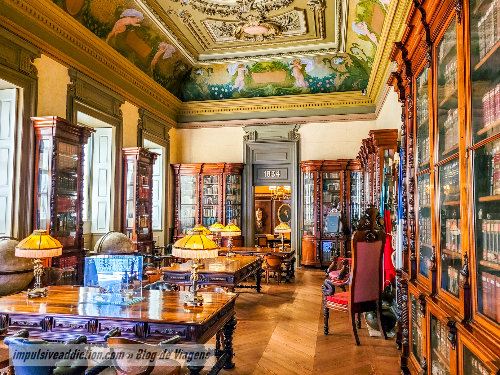 Palácio da Bolsa do Porto - Biblioteca à entrada