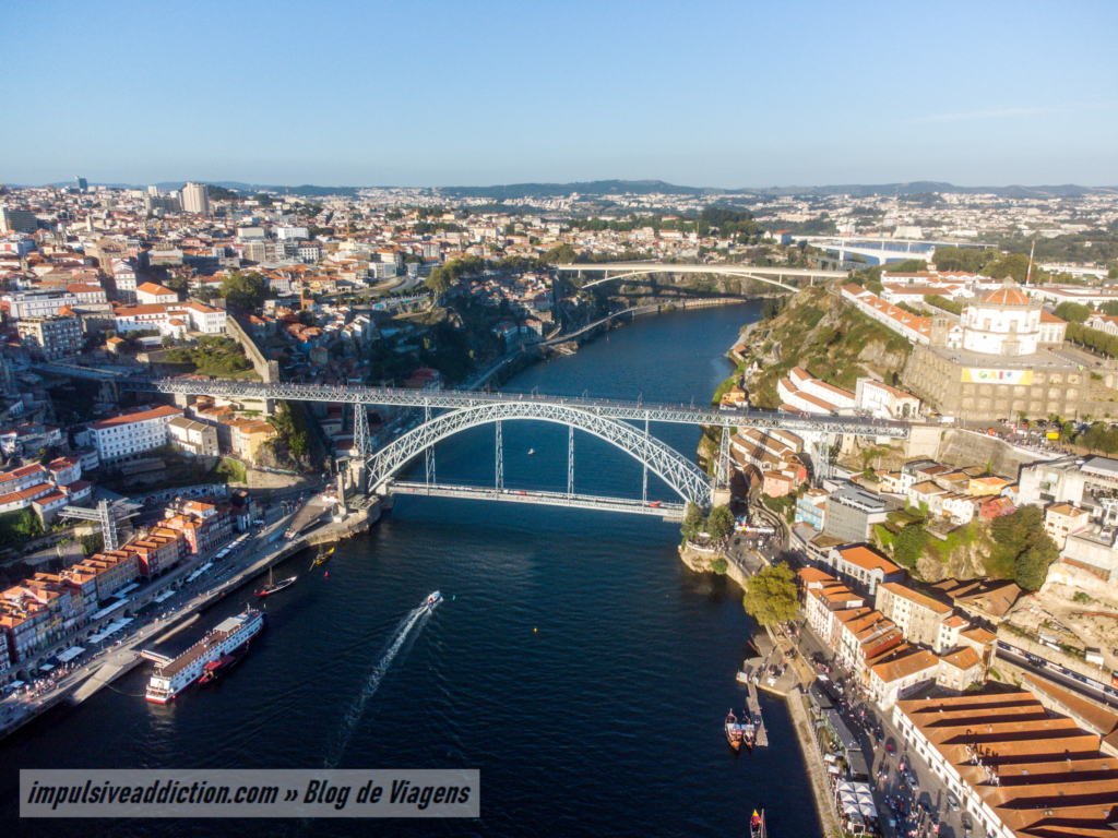 Ponte Luís I e cidade do Porto