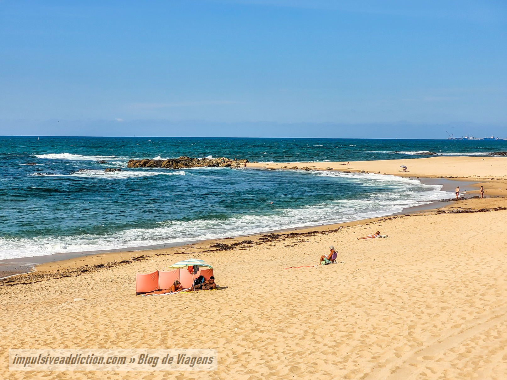 Praia da Madalena em Vila Nova de Gaia