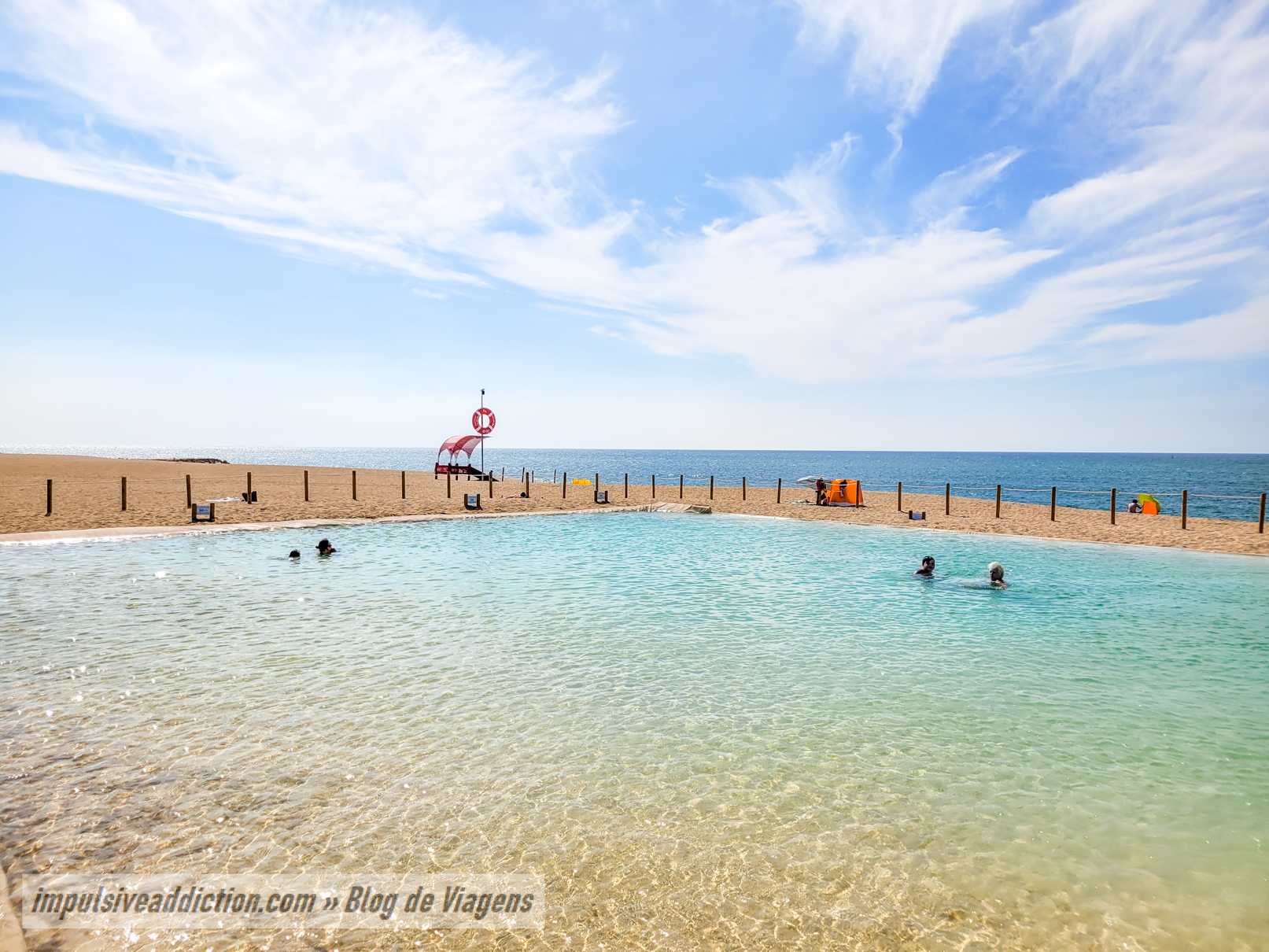 Piscina aquecida da Praia de Canide