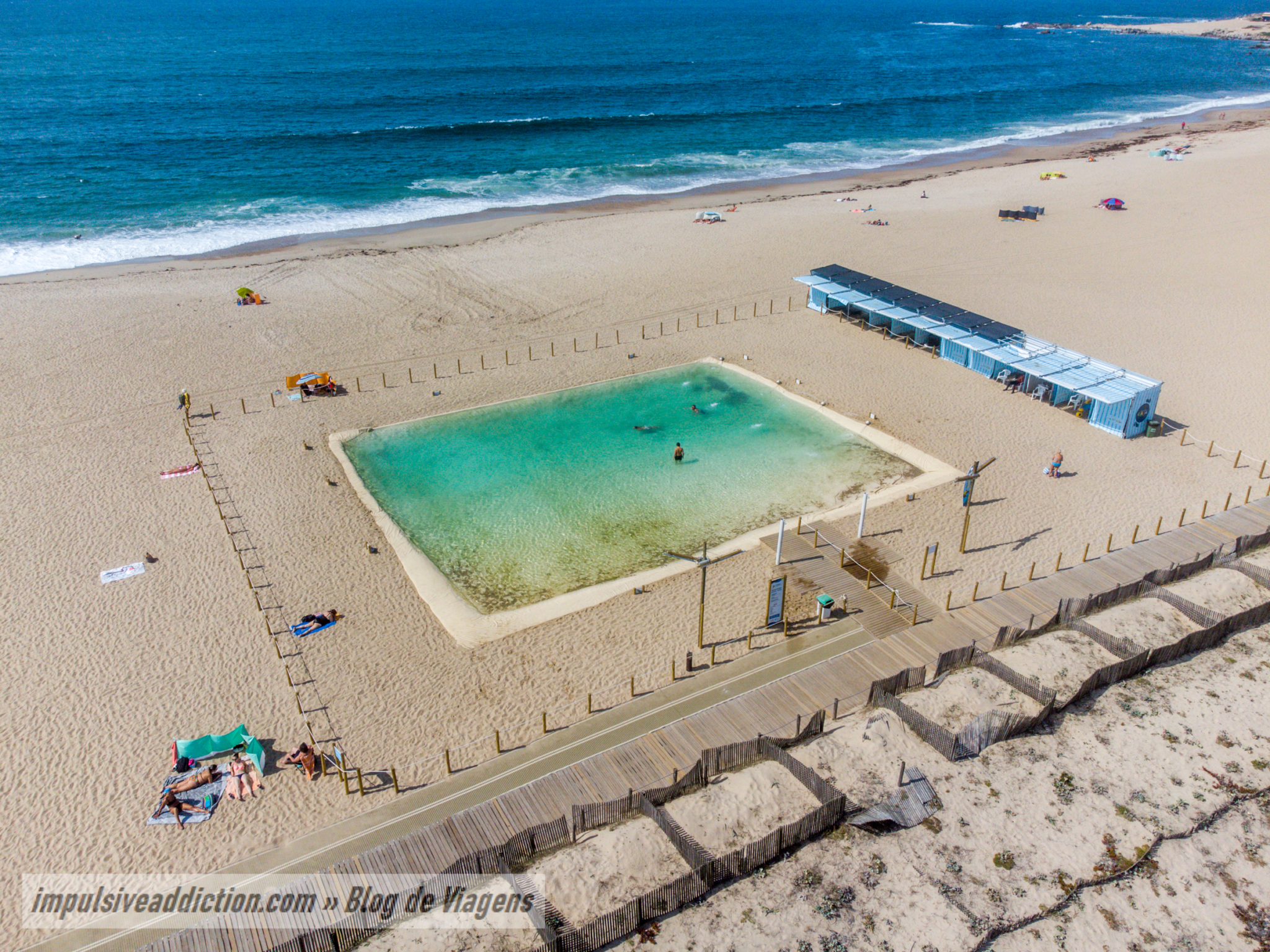 Piscina aquecida da Praia de Canide