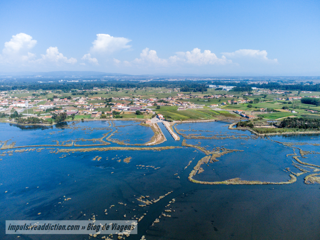 Vista aérea do Cais da Ribeira do Gago
