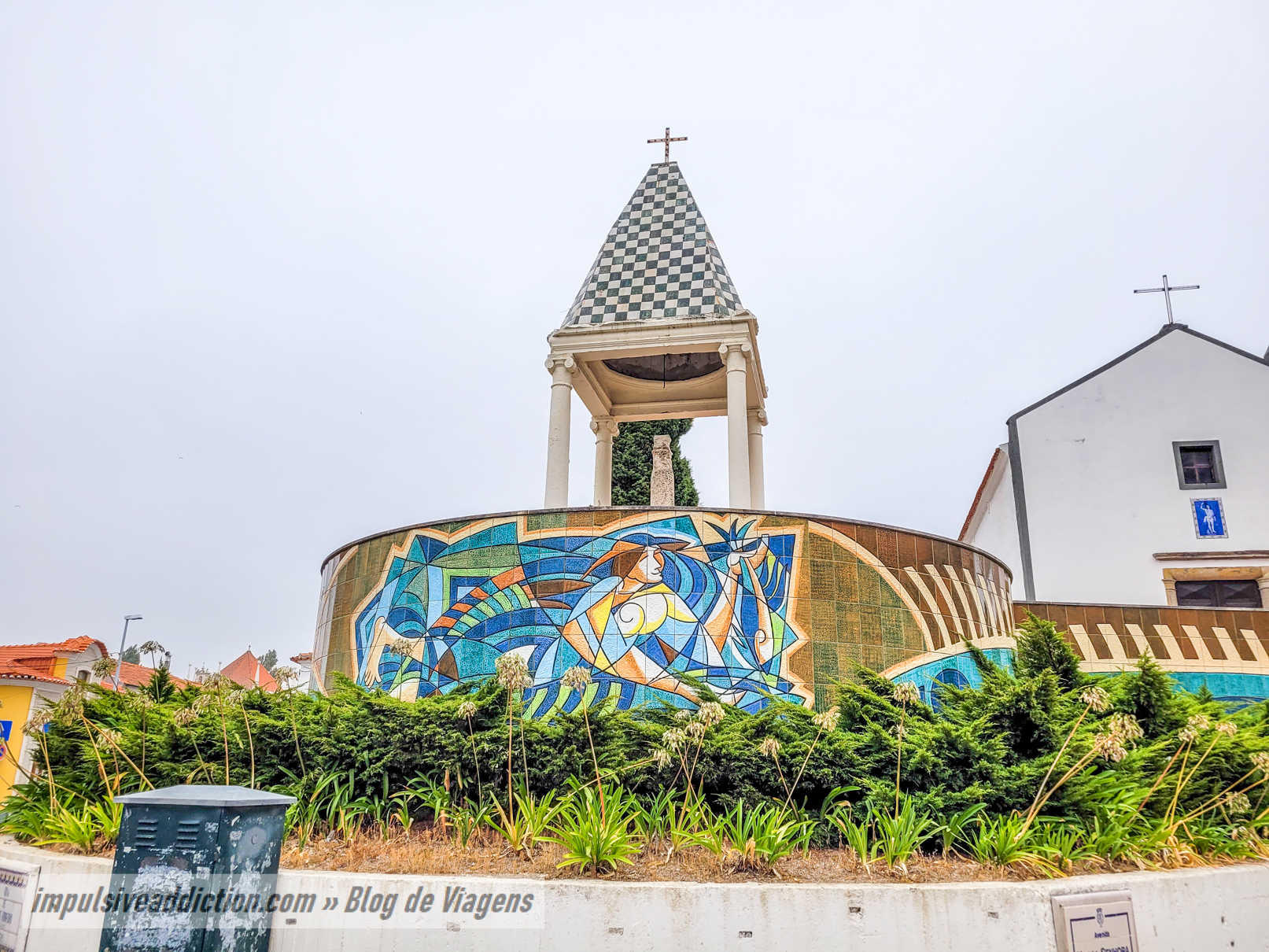 Tiles next to the Chapel of Nossa Senhora da Alegria
