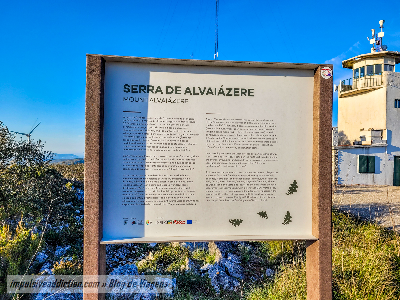 Painel Informativo no Cume da Serra de Alvaiázere