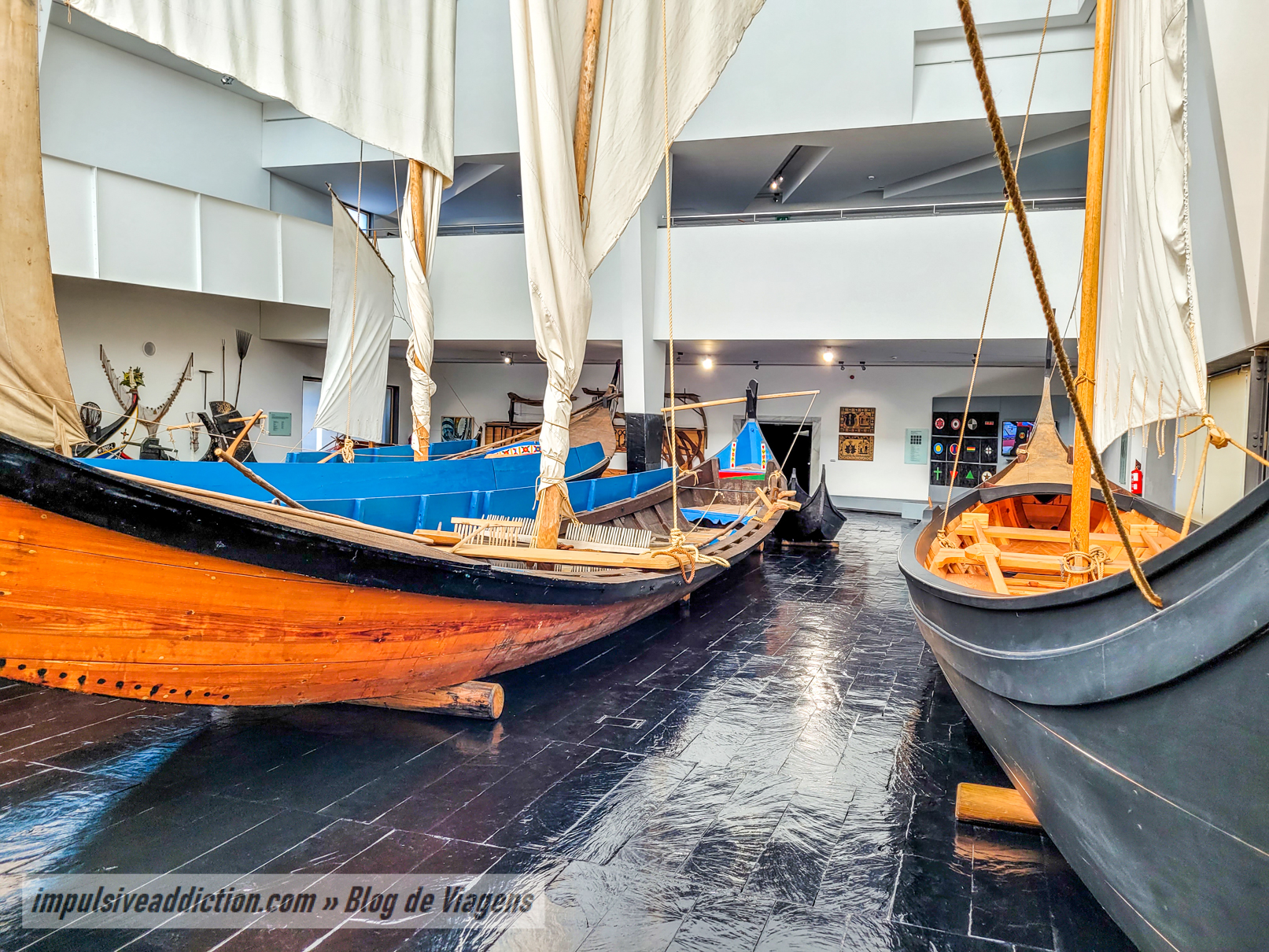 Sala das Embarcações da Ria de Aveiro no Museu Marítimo