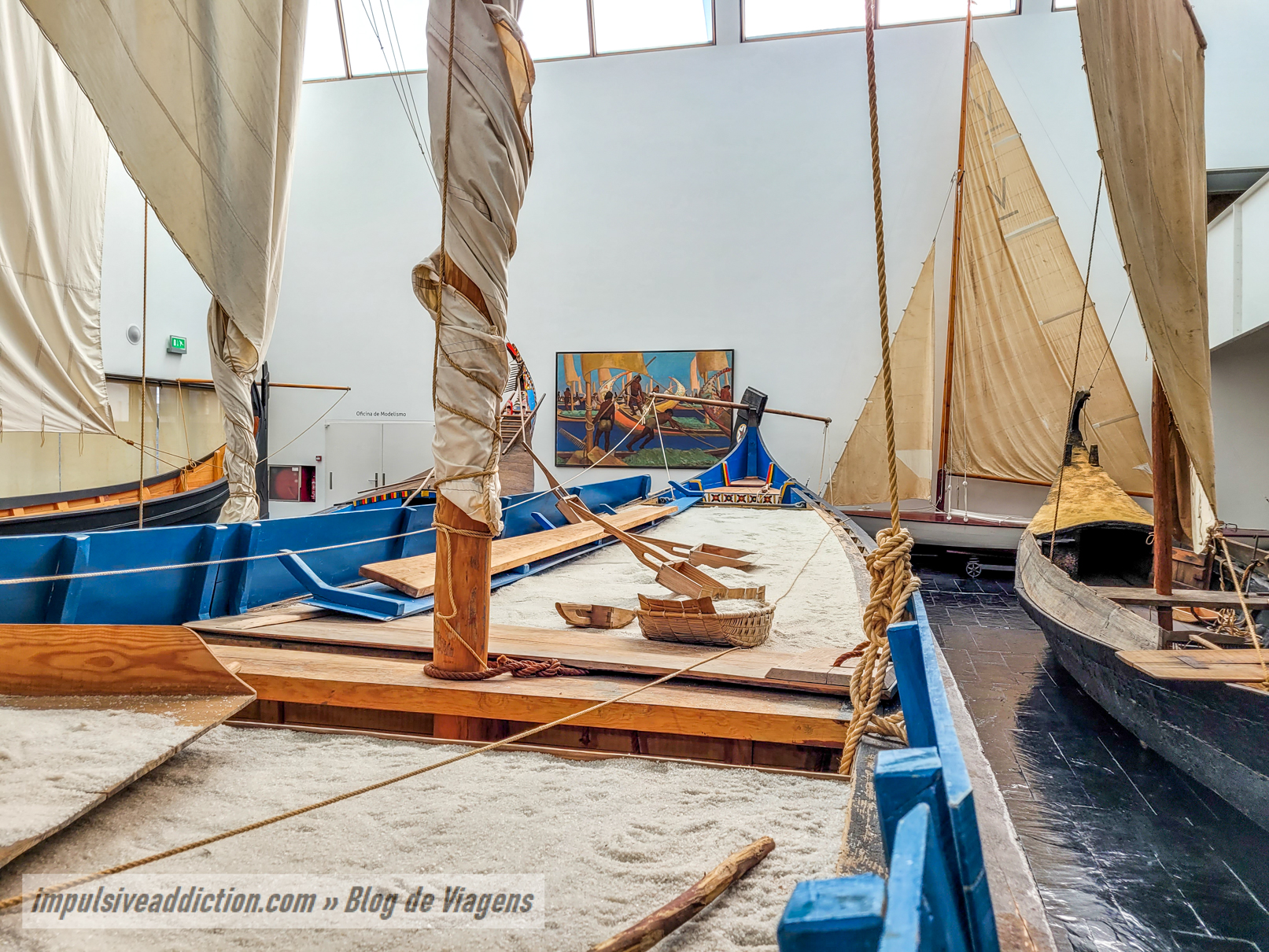Sala das Embarcações da Ria de Aveiro no Museu Marítimo