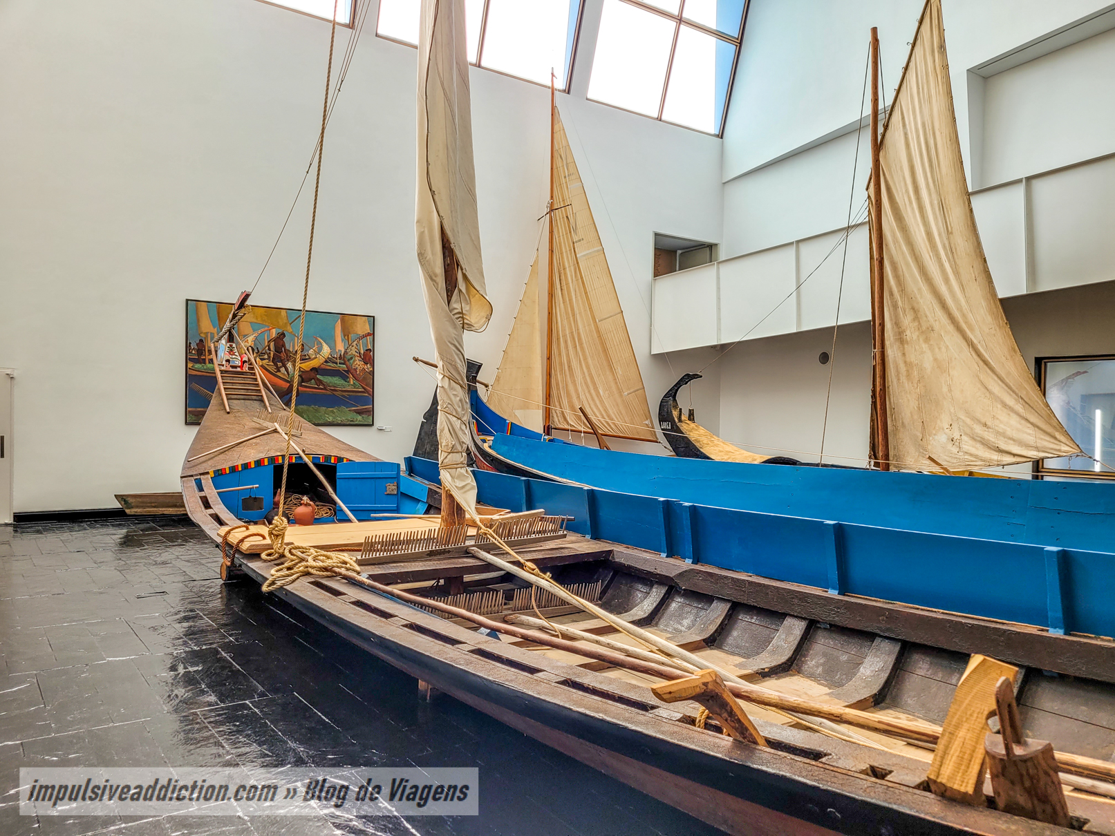 Sala das Embarcações da Ria de Aveiro no Museu Marítimo