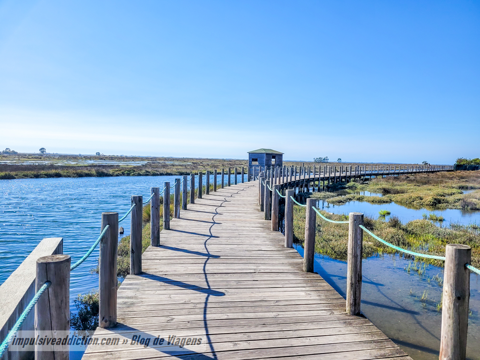 Passadiços da ria de Aveiro em Esgueira