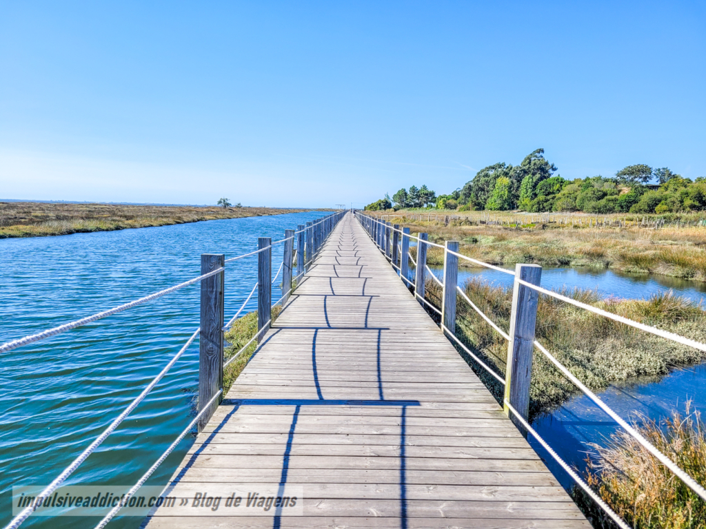 Walkways of Ria de Aveiro in Esgueira
