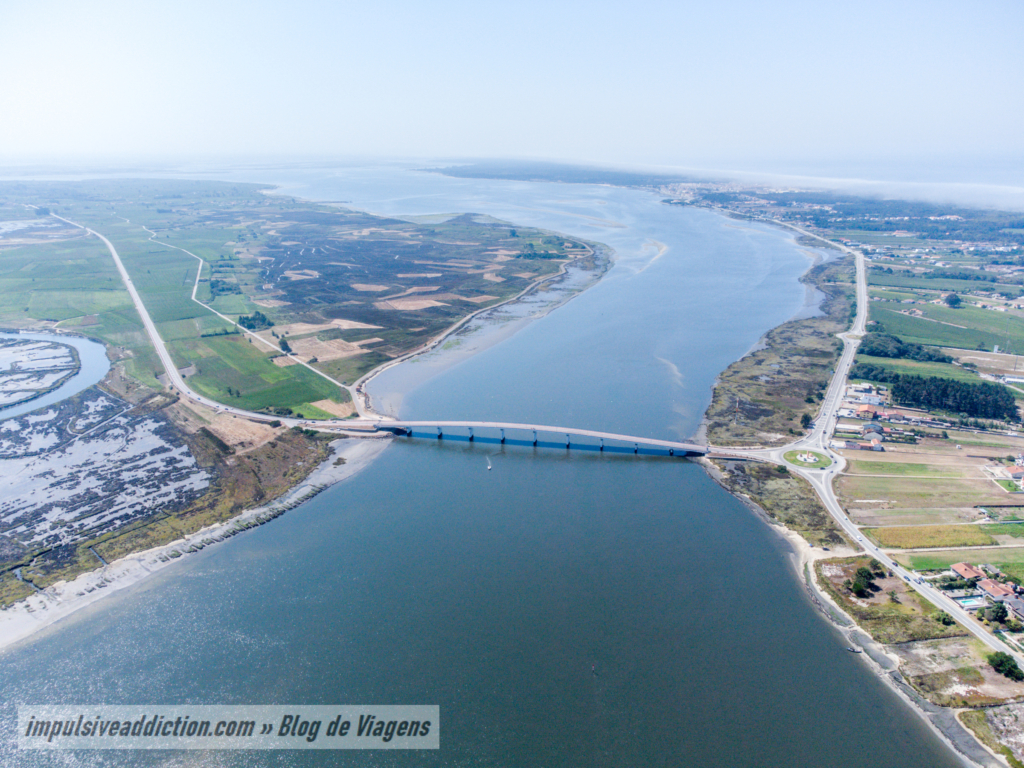 Ponte de Varela e Paisagem da Ria de Aveiro em Murtosa