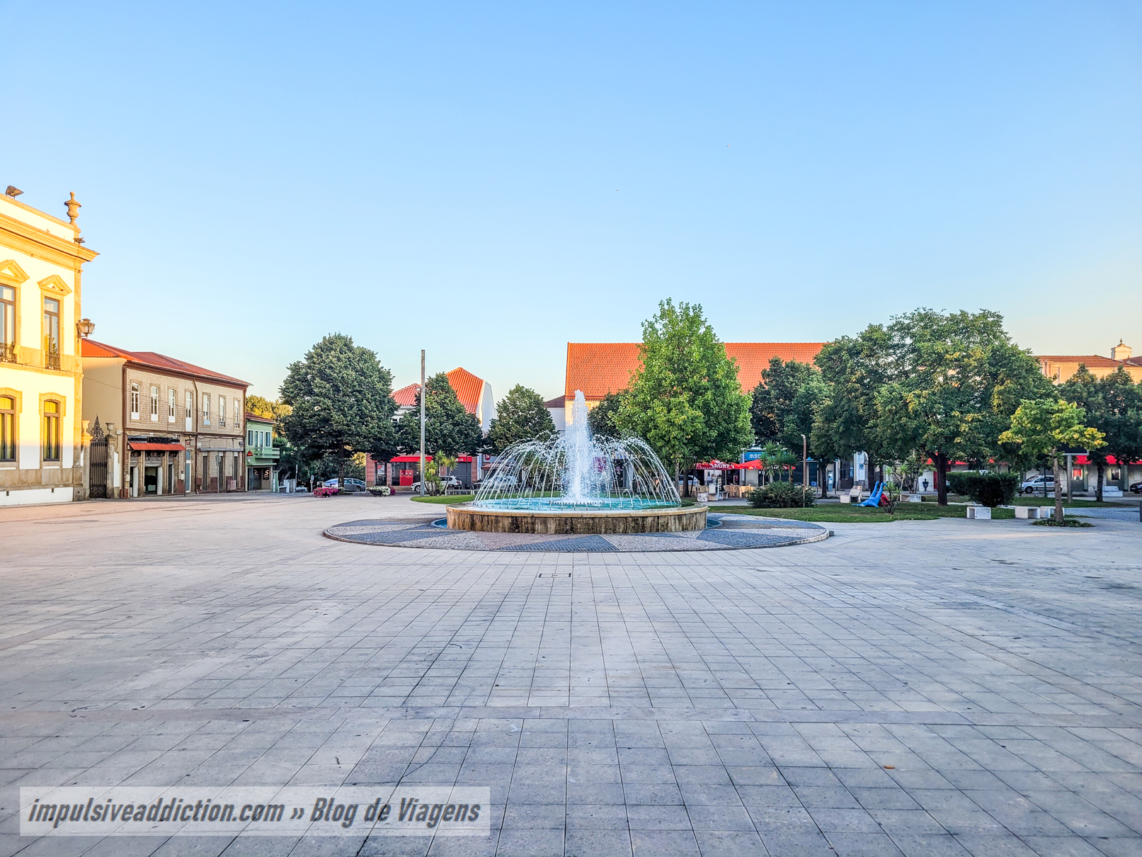 Praça Francisco Barbosa ao visitar Estarreja