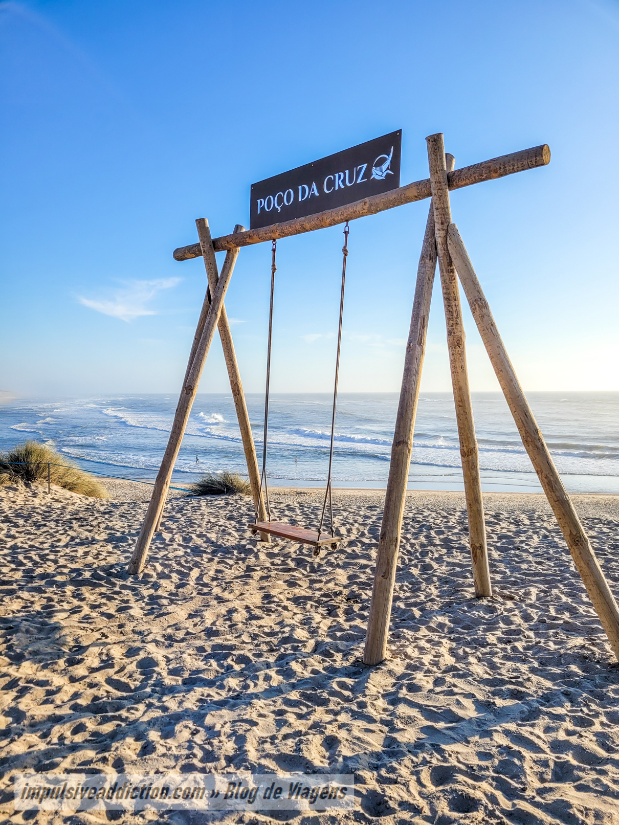 Swing at Poço da Cruz beach