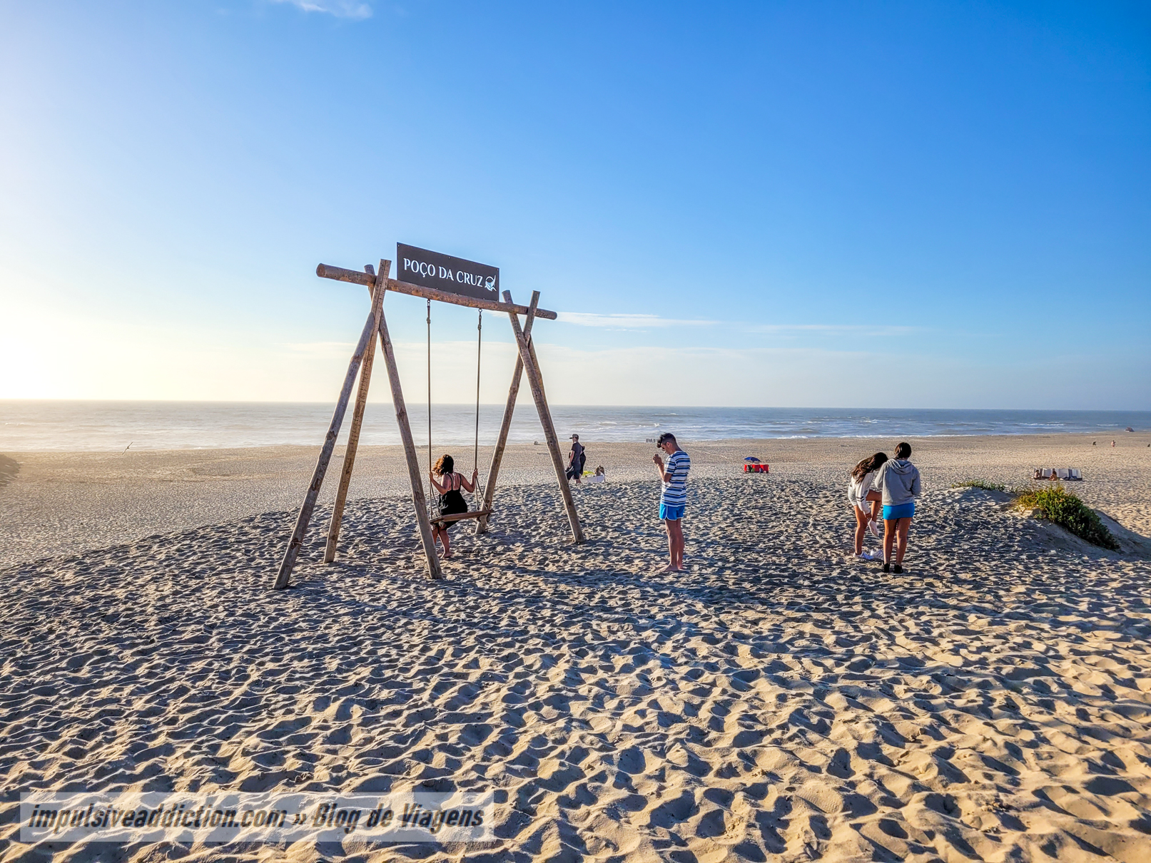 Swing at Poço da Cruz beach