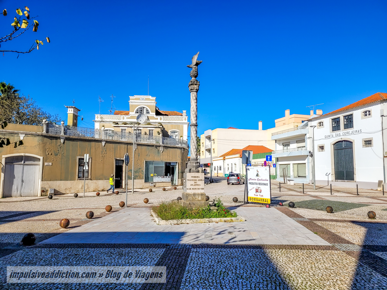 Largo dos Aviadores ao visitar o Bombarral