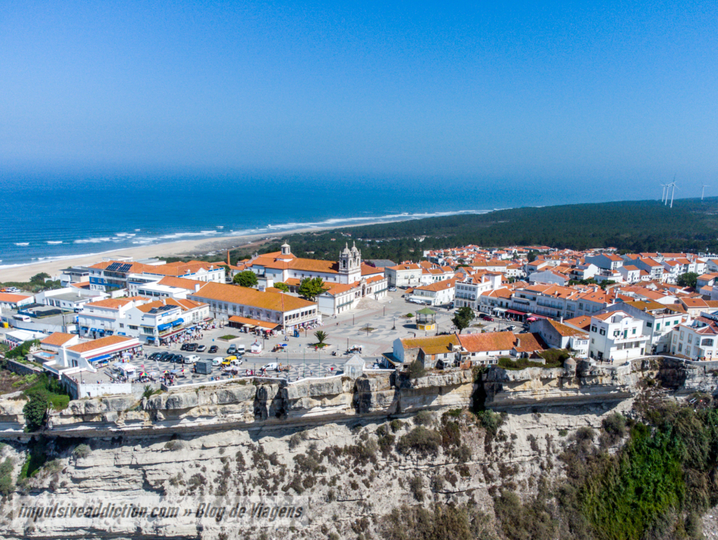 Imagem do Promontório da Nazaré