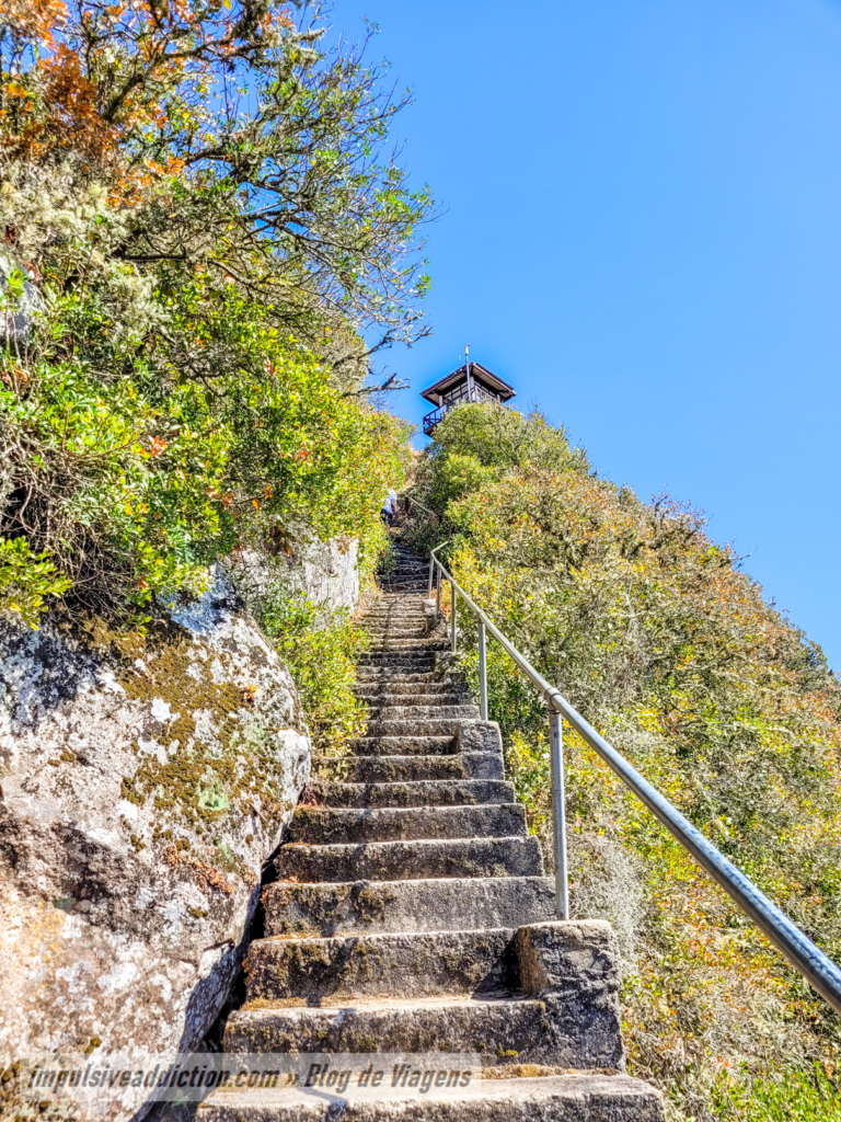 Stairs to the top of Mount of São Bartolomeu