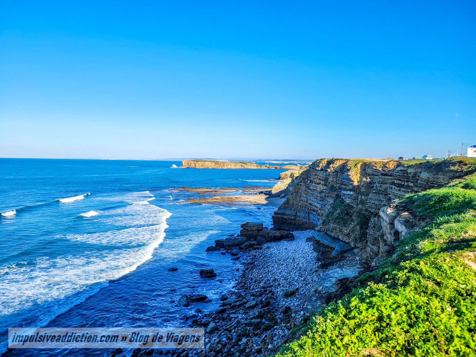 Papoa de Peniche in the distance