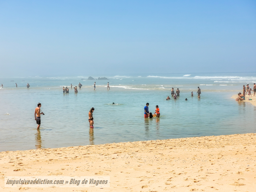 Praia de Vale Furado na Costa de Alcobaça