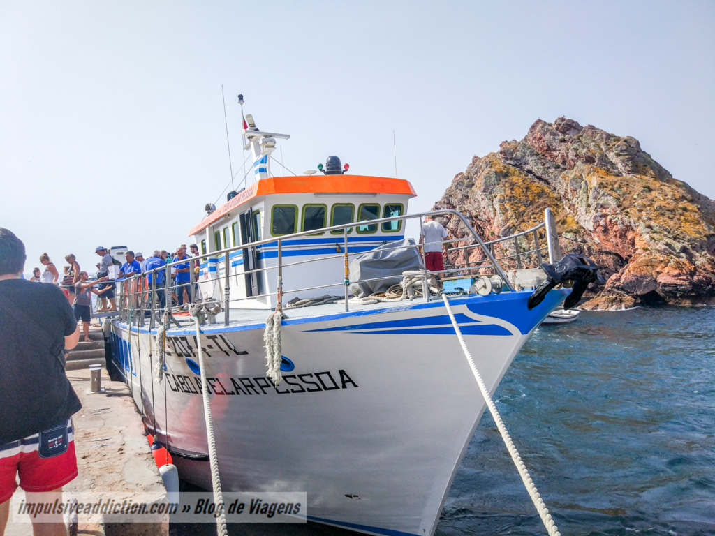 Chegada às Berlengas no Barco Cabo Avelar Pessoa