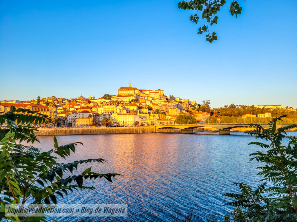 City of Coimbra at sunset