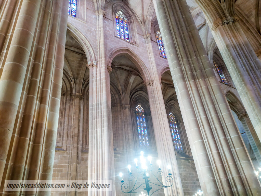 Inside the Batalha Monastery Church