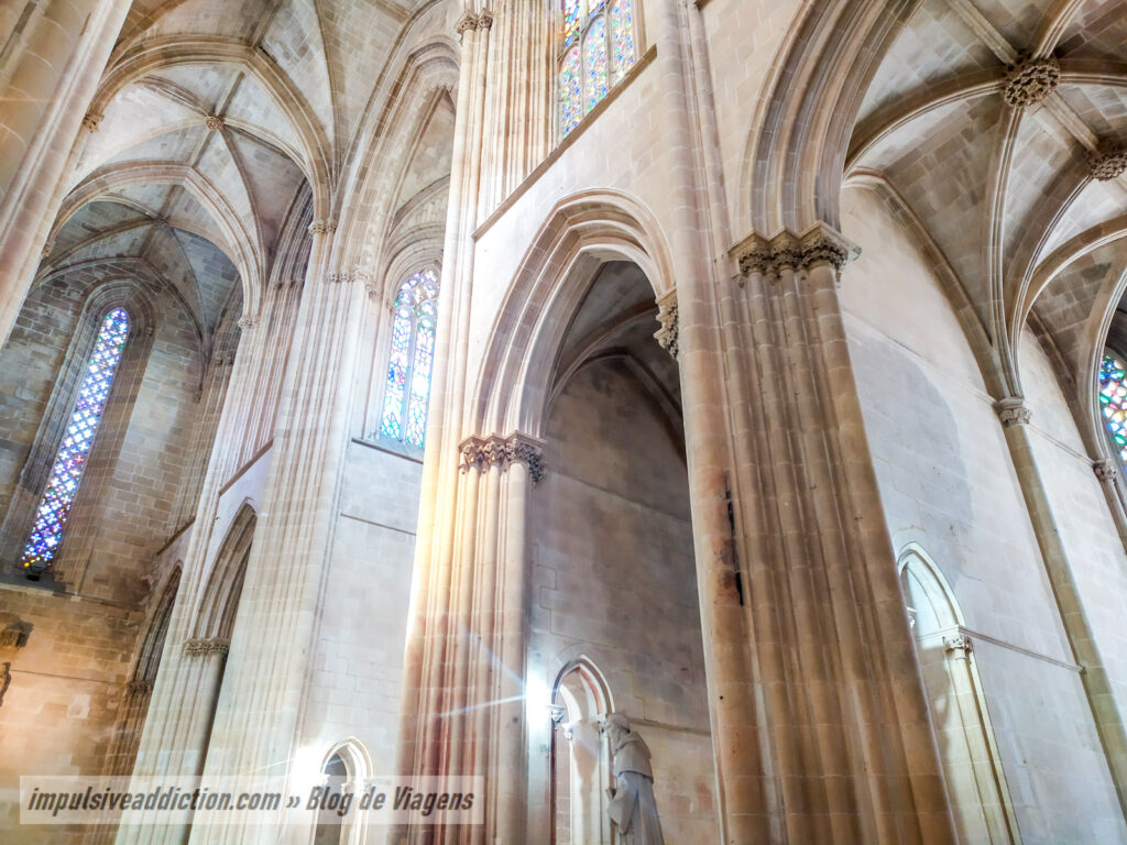 Inside the Batalha Monastery Church