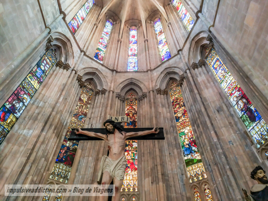 Inside the Batalha Monastery Church
