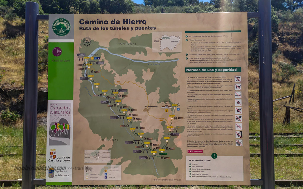 Painel Informativo com mapa detalhado da Rota dos Túneis