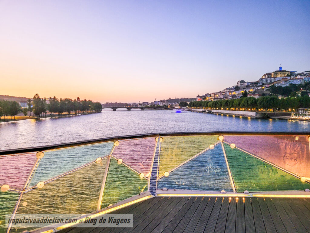 View from the Pedestrian Bridge of Pedro and Inês