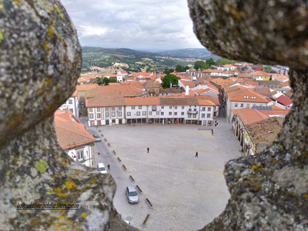 Praça Luís de Camões na cidade da Guarda