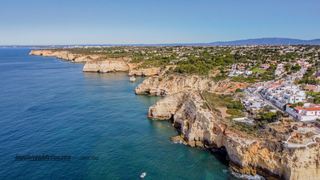 Cliffs next to Carvoeiro, visiting Lagoa (Algarve)