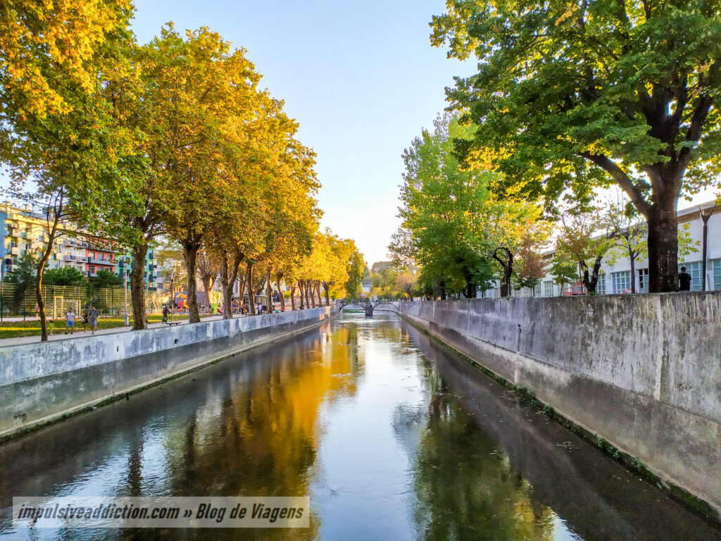 Rio Lis ao longo da Via Polis de Leiria