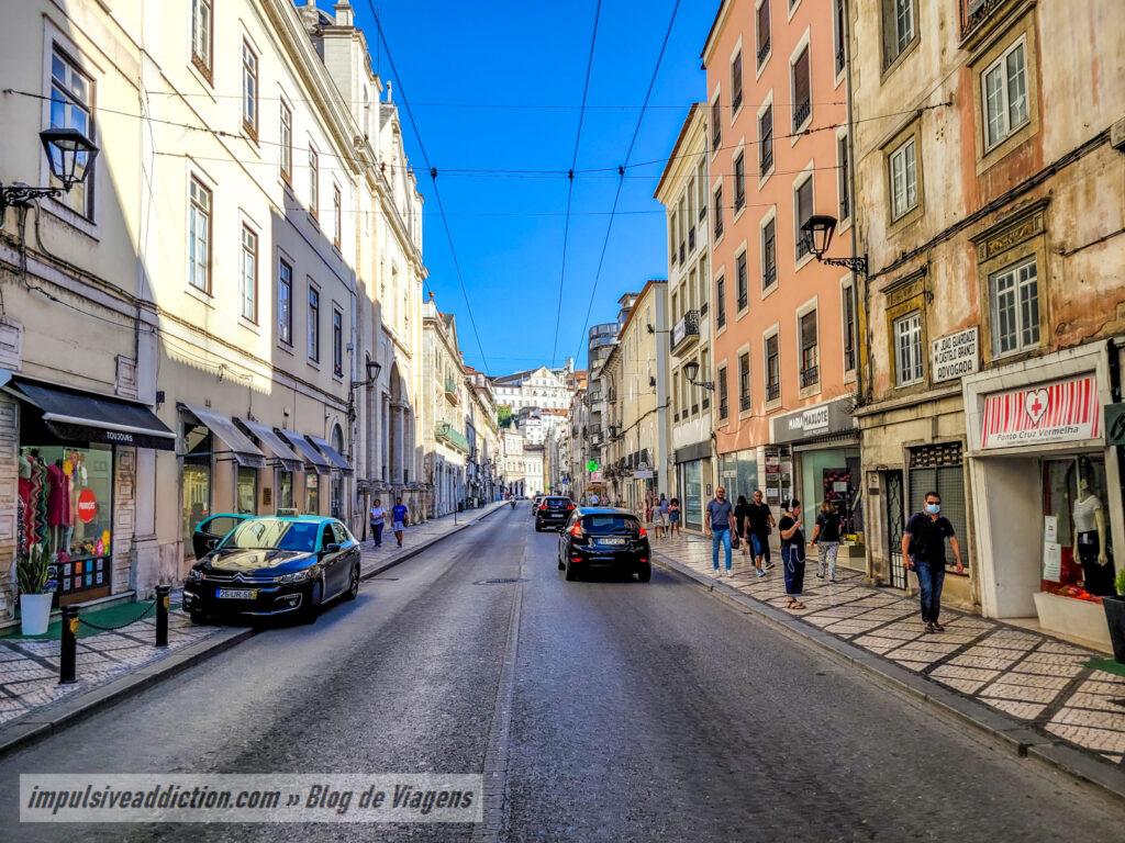 Rua de Sofia ao visitar Coimbra